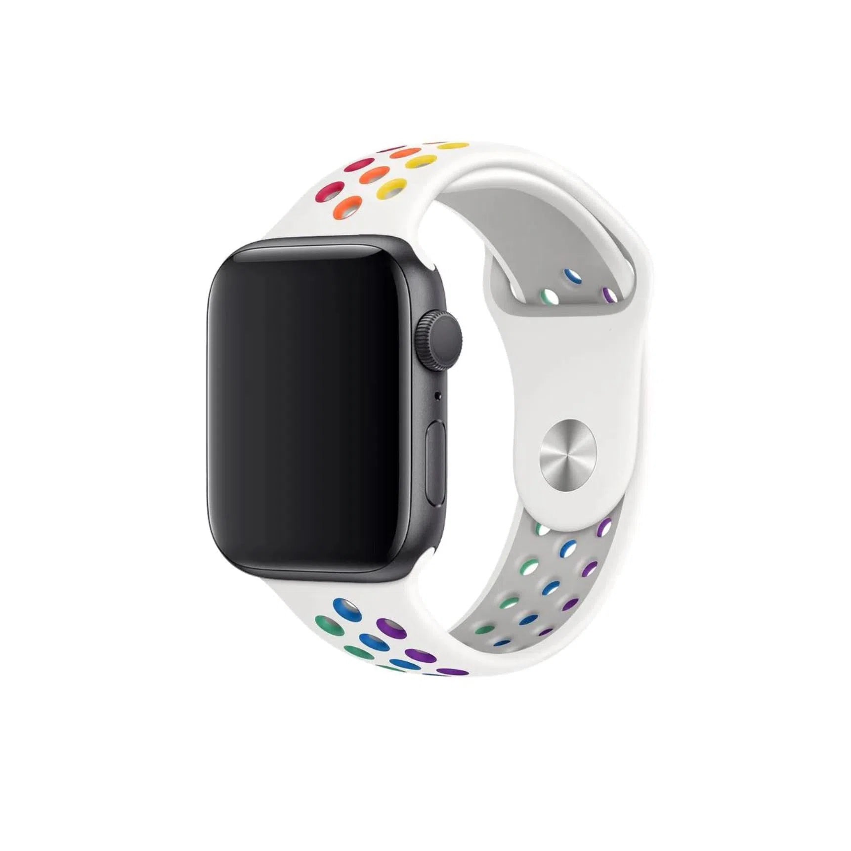 Curea Ceas Apple Watch Sport White Multicolor