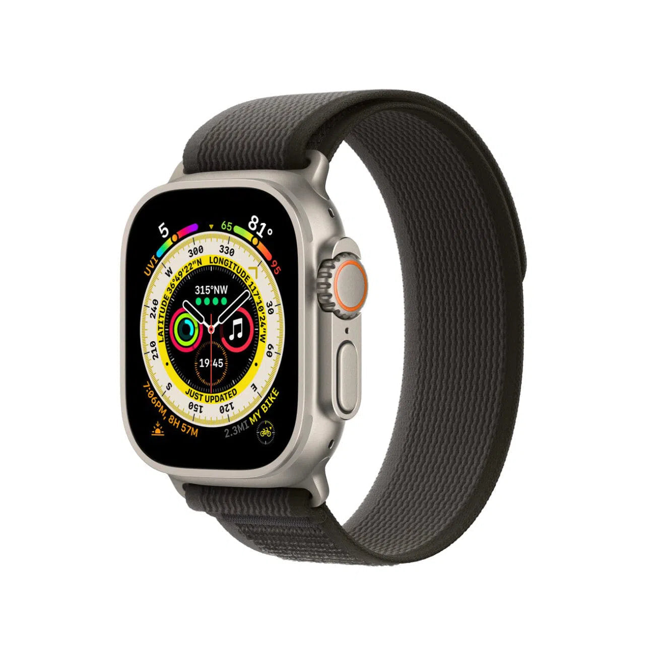 Curea Ceas Apple Watch Trail Black/Gray