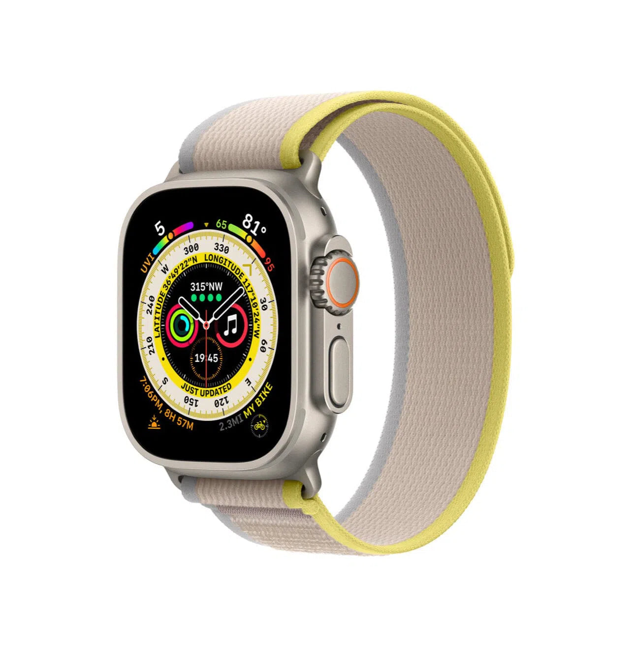 Curea Ceas Apple Watch Trail Yellow/Beige