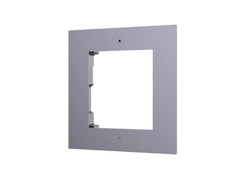 Cutie din aliaj de aluminiu pentru montaj ingropat, dedicat unui modul video interfon Hikvision DS-KD-ACF1