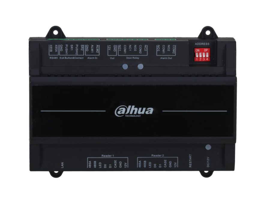 Centrala TCP/IP pentru control acces, 2 usi, bidirectionala, Wiegand, RS-485, PoE, Dahua ASC2202B-S 1 Centrala TCP/IP pentru control acces, 2 usi, bidirectionala, Wiegand, RS-485, PoE, Dahua ASC2202B-S