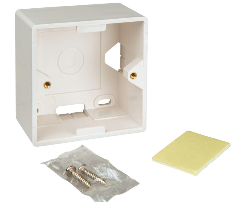 Doza aparenta 80x80mm pentru HSEDx2UWxx, RAL 9010, IP20, Schrack HSEAP842WF 1 Doza aparenta 80x80mm pentru HSEDx2UWxx, RAL 9010, IP20, Schrack HSEAP842WF