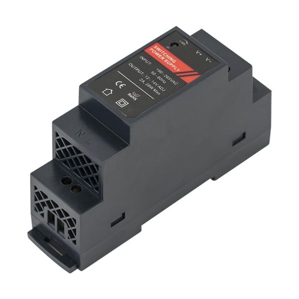 Sursa de alimentare 12Vcc/2A, montaj pe sina DIN DR12024-01C 1 Sursa de alimentare 12Vcc/2A, montaj pe sina DIN DR12024-01C