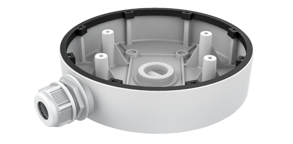 Cutie de distributie pentru camere de supraveghere Dome, diametru montaj 155mm, Hikvision DS-1280ZJ-DM55 1 Cutie de distributie pentru camere de supraveghere Dome, diametru montaj 155mm, Hikvision DS-1280ZJ-DM55