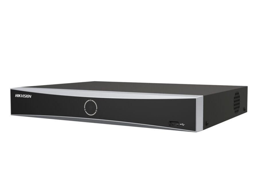 NVR 4 canale Hikvision DS-7604NXI-K1(D), AcuSense, pana la 12MP 4K, latime banda 40Mbps, 1 port SATA max 16TB, HDMI, VGA