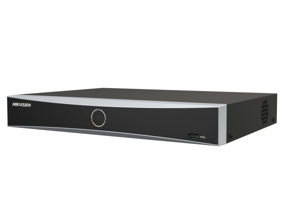 NVR 8 Canale cu PoE Hikvision DS-7608NXI-K1/8P(D), AcuSense, 8MP 4K, latime de banda 80Mbps, 75W, 1U