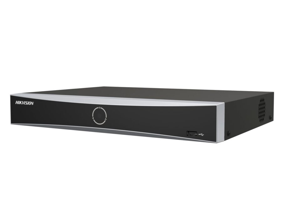 NVR 16 canale AcuSense Hikvision DS-7616NXI-K1(D), 4K 8MP, latime banda 160Mbps, 1 port SATA