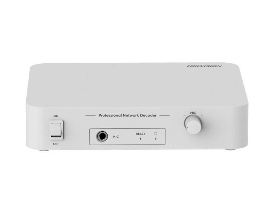 Decoder audio IP adresare publica Hikvision DS-QAE1DG1, 6W, 24VDC, MIC 6.3mm, RCA, TTS, 80 Hz- 20 kHz, broadcast programat 1 Decoder audio IP adresare publica Hikvision DS-QAE1DG1, 6W, 24VDC, MIC 6.3mm, RCA, TTS, 80 Hz- 20 kHz, broadcast programat