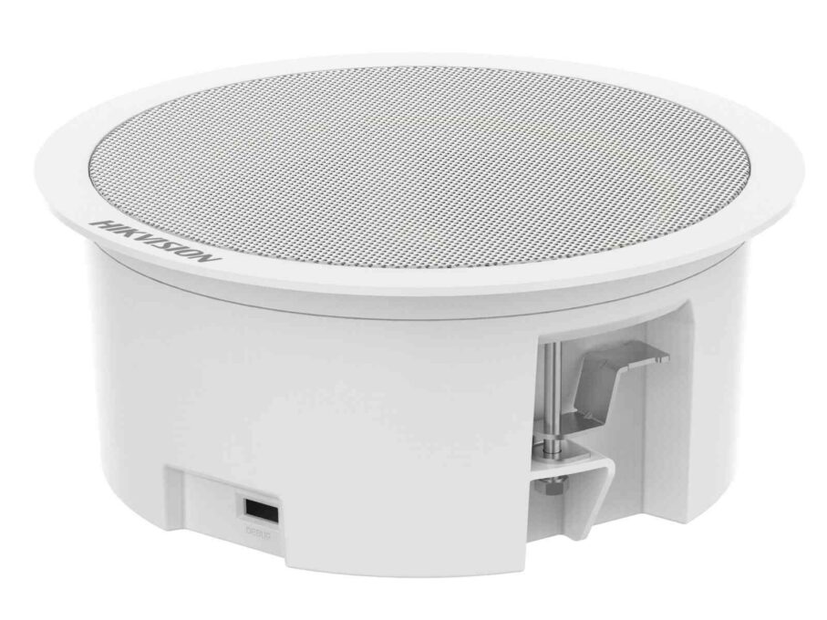 Difuzor secundar tavan Hikvision DS-QAZ0206G1-S, 6W, 5 inch, 8 Ohm, TTS, alb