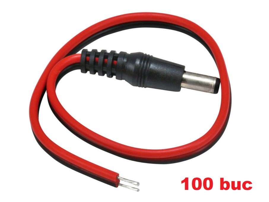 Mufa alimentare tata cu fir DCM-WIRE, 100 buc, Safer DCM-WIRE(100) 1 Mufa alimentare tata cu fir DCM-WIRE, 100 buc, Safer DCM-WIRE(100)