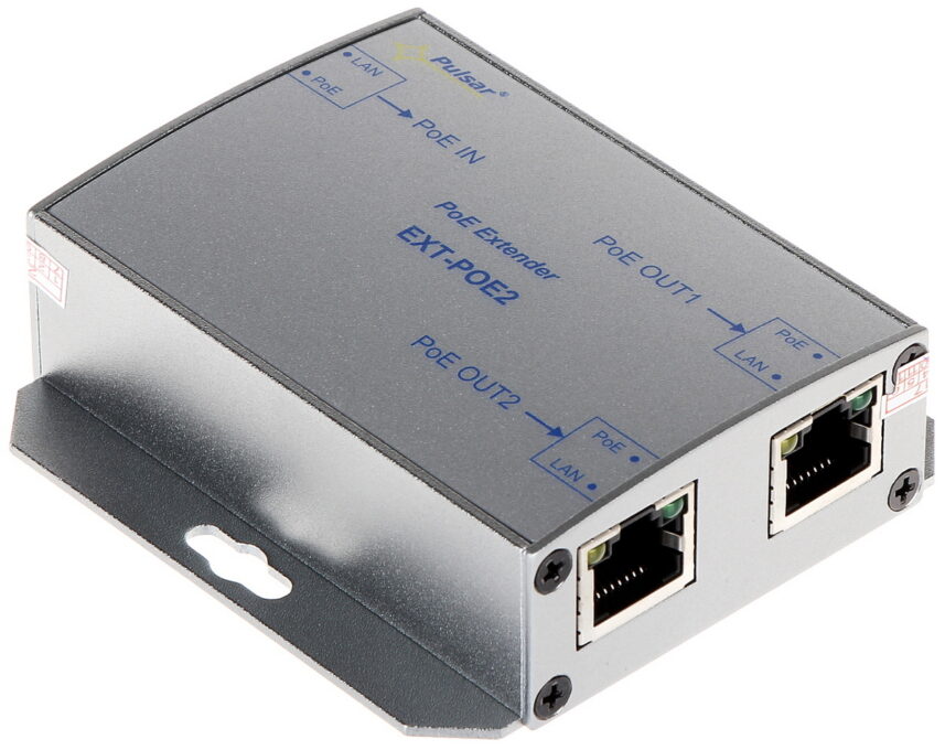 Extender PoE 802.3 af/at, 100 Mbps, 20W, Pulsar EXT-POE2 1 Extender PoE 802.3 af/at, 100 Mbps, 20W, Pulsar EXT-POE2