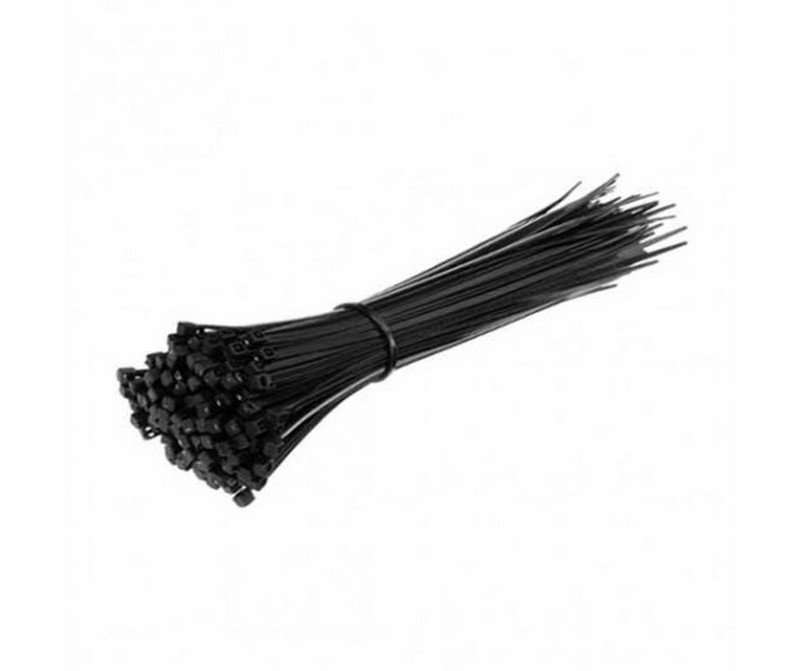 Coliere de plastic zimtat, 4.5 mm x 150 mm, negre, 100 bucati, V-TAC SKU-11172 1 Coliere de plastic zimtat, 4.5 mm x 150 mm, negre, 100 bucati, V-TAC SKU-11172