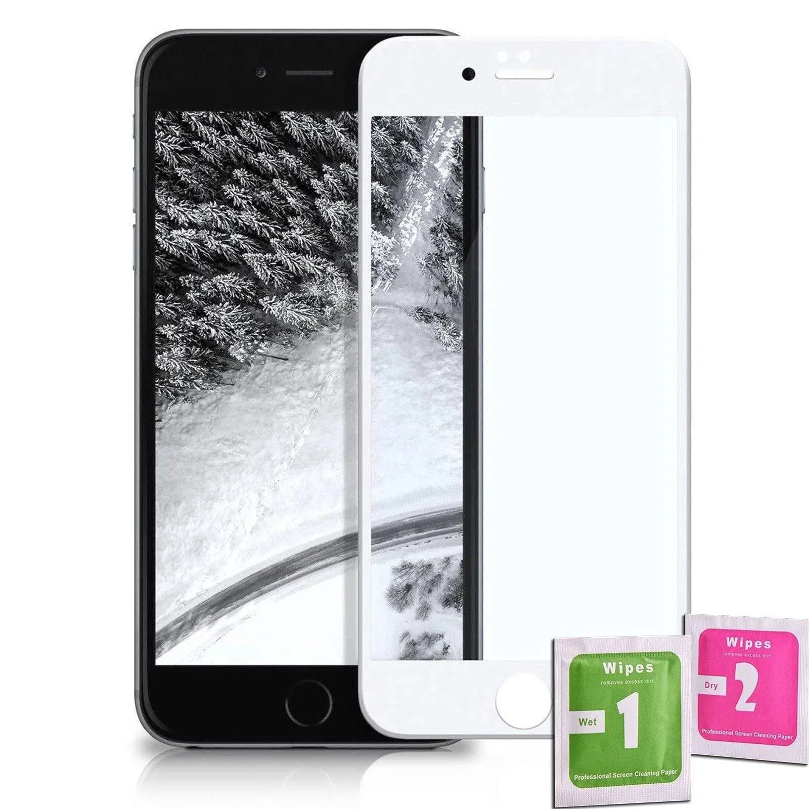 Folie iPhone din Sticla Securizata 9D + Kit Montaj