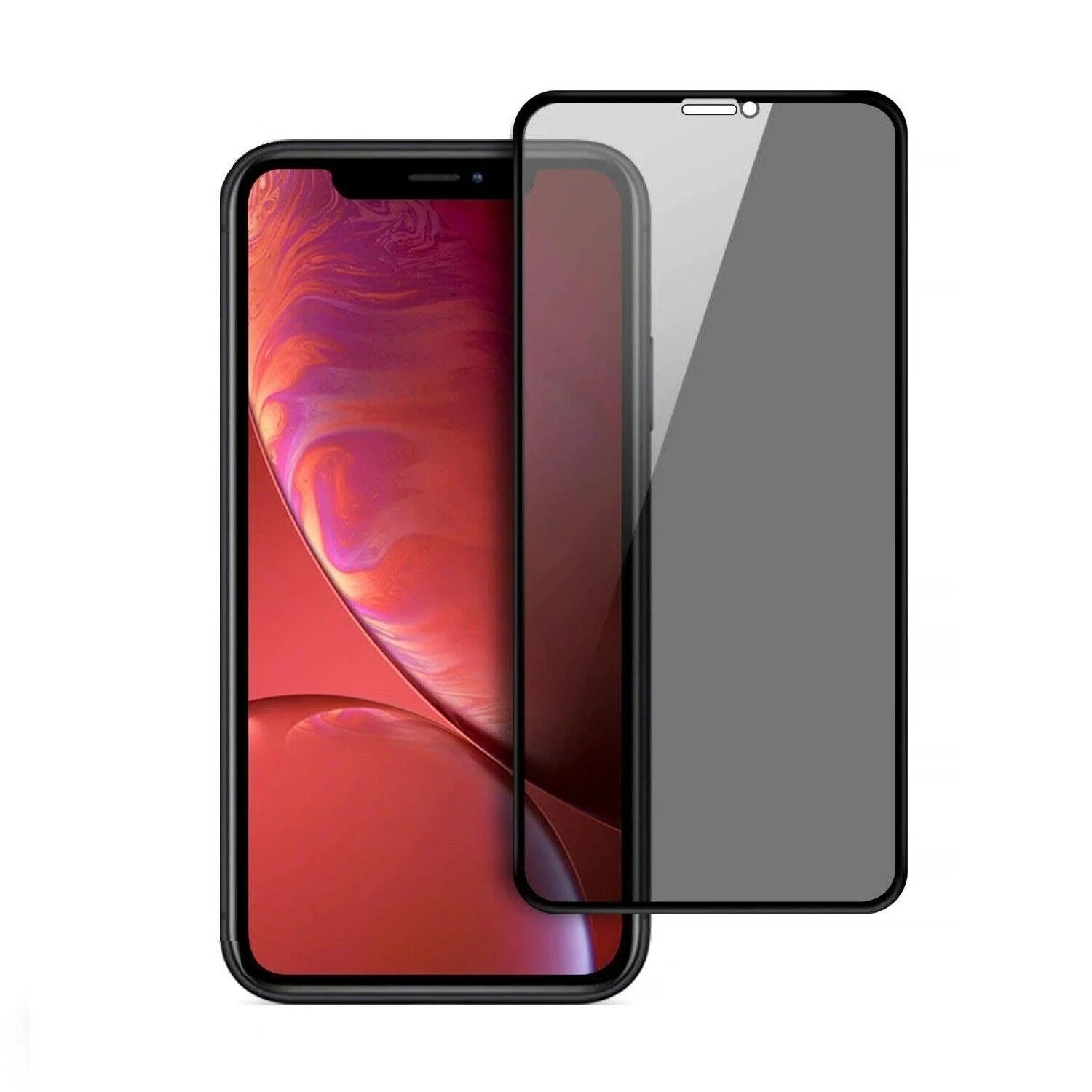 Folie iPhone Privacy din Sticla Securizata 9D + Kit Montaj