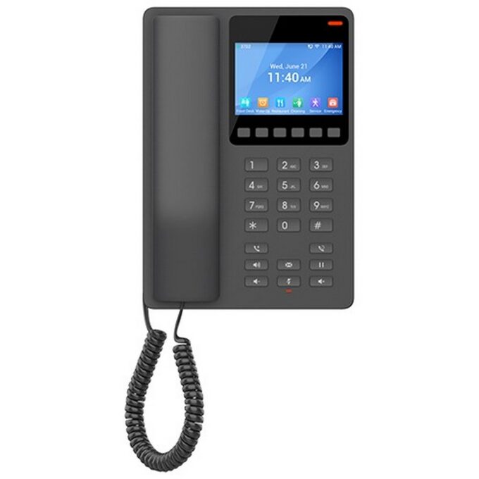 Telefon IP Grandstream GHP631W, ecran LCD, 2 conturi SIP, Wi-Fi 6, PoE, negru 1 Telefon IP Grandstream GHP631W, ecran LCD, 2 conturi SIP, Wi-Fi 6, PoE, negru