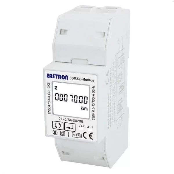 Contor inteligent Growatt, Monofazic, Smart Meter, montaj pe sina DIN, 100A, RS485 SPM-E 1 Contor inteligent Growatt, Monofazic, Smart Meter, montaj pe sina DIN, 100A, RS485 SPM-E