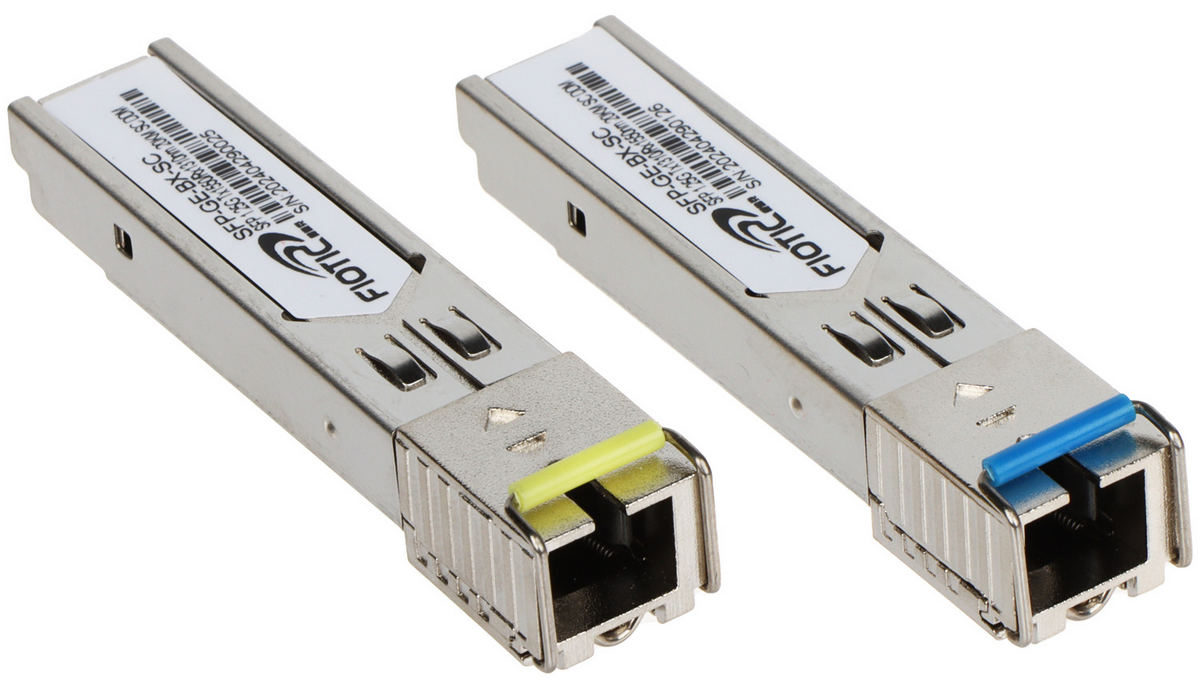 Set module SFP Single mode BiDi/WDM conector SC, 20 KM, GTS-SFP-GE-LX 1 Set module SFP Single mode BiDi/WDM conector SC, 20 KM, GTS-SFP-GE-LX