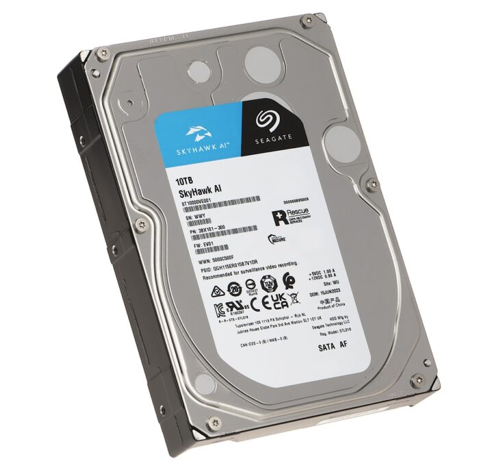 Hard Disk 10TB, SEAGATE, Skyhawk AI Guardian Surveillance, 3.5" SATA 6Gb/s, HDD 10 Tera ST10000VE001 1 Hard Disk 10TB, SEAGATE, Skyhawk AI Guardian Surveillance, 3.5" SATA 6Gb/s, HDD 10 Tera ST10000VE001