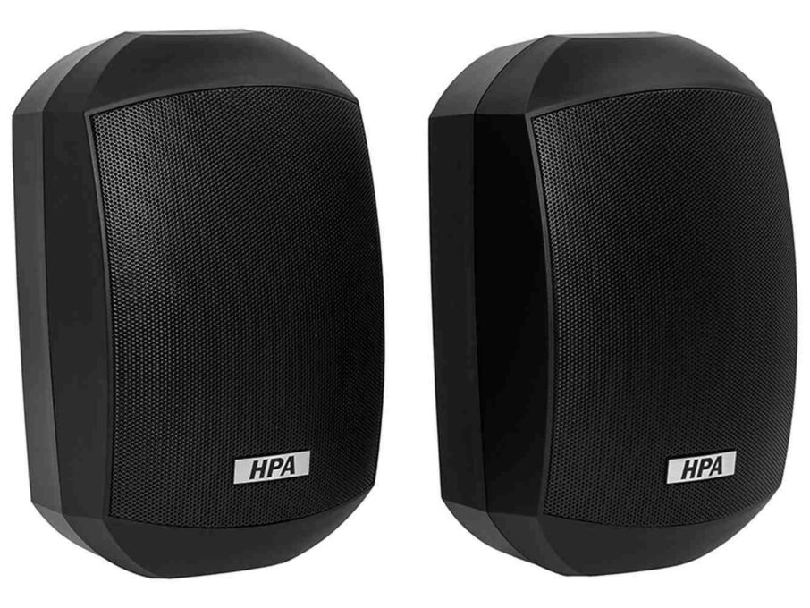 Set boxe exterior 100V/8 Ohmi, RMS 30W, IP66, negru, carcasa ABS si metal, HPA HPAWS400BK 1 Set boxe exterior 100V/8 Ohmi, RMS 30W, IP66, negru, carcasa ABS si metal, HPA HPAWS400BK