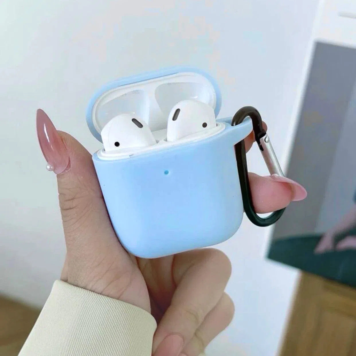 Husa AirPods 1/2 Silicon Case Baby Blue
