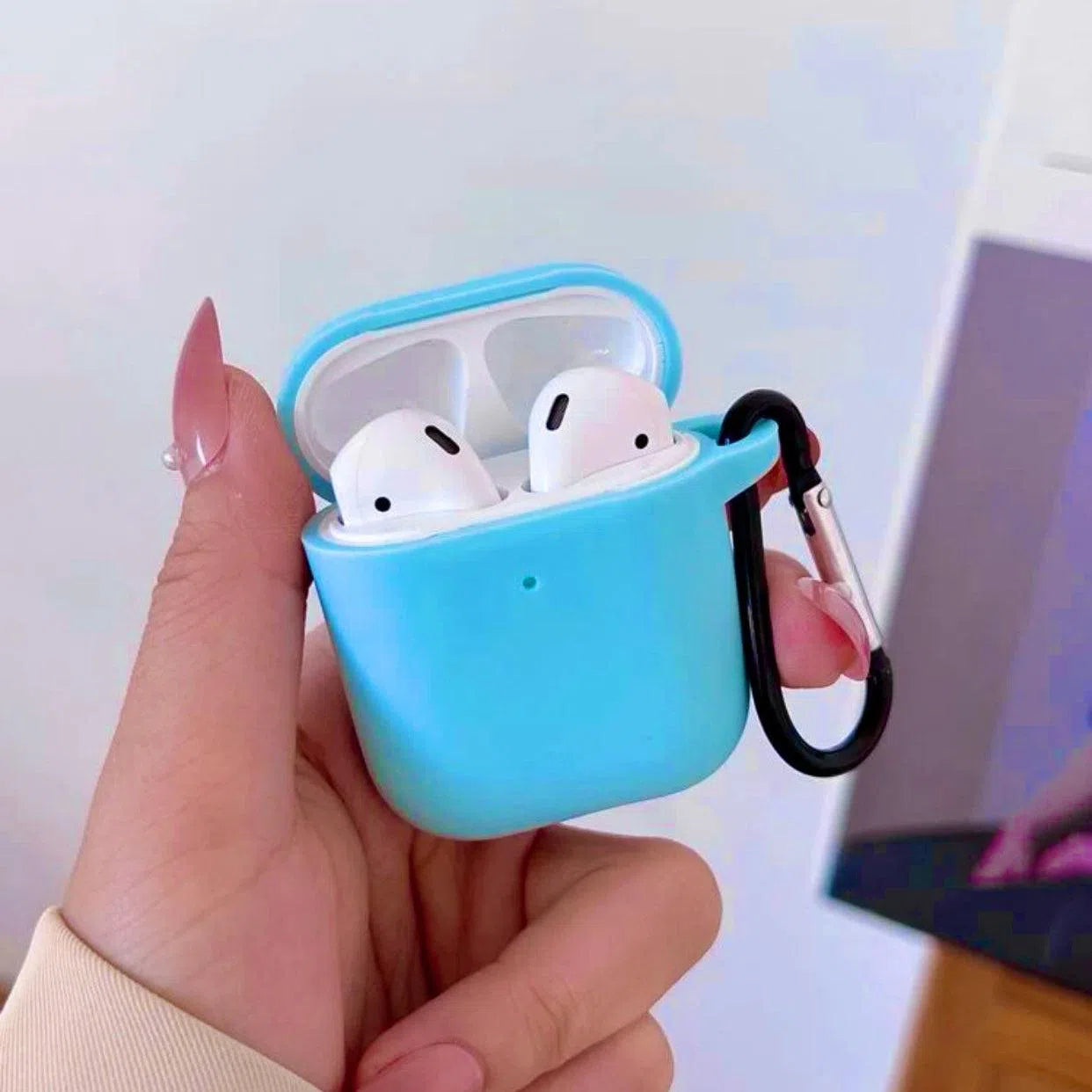 Husa AirPods 1/2 Silicon Case Crazy Blue