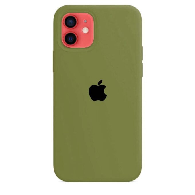 Husa Silicon pentru iPhone 11, Army Green