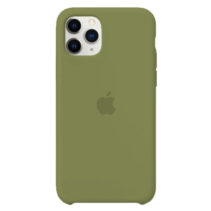 Husa Silicon pentru iPhone 11 Pro, Army Green