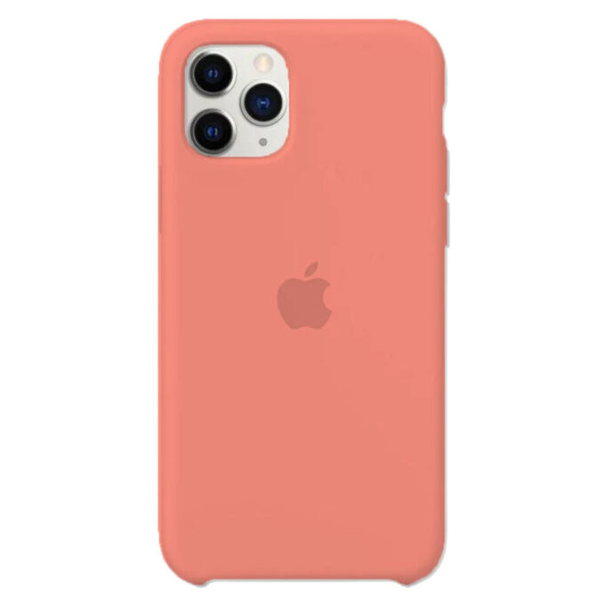 Husa Silicon pentru iPhone 11 Pro Max, Peach