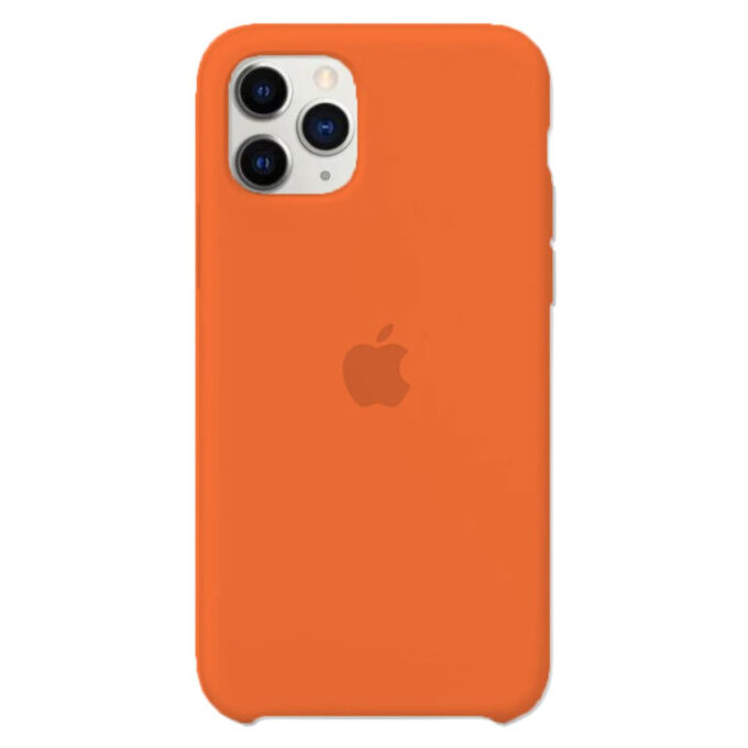 Husa Silicon pentru iPhone 11 Pro, Orange