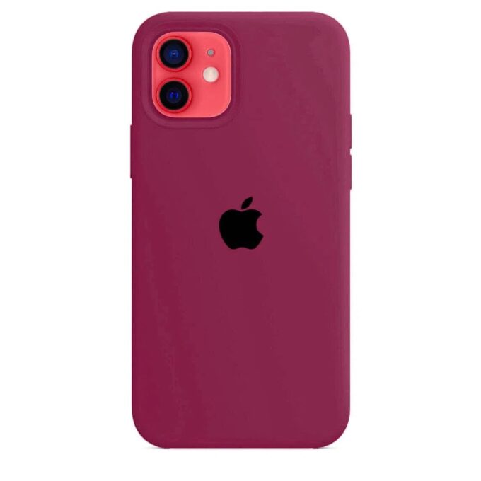 Husa Silicon pentru iPhone 12 Mini, Dark Rose