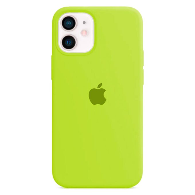 Husa Silicon pentru iPhone 12 Mini, Neon Sprout