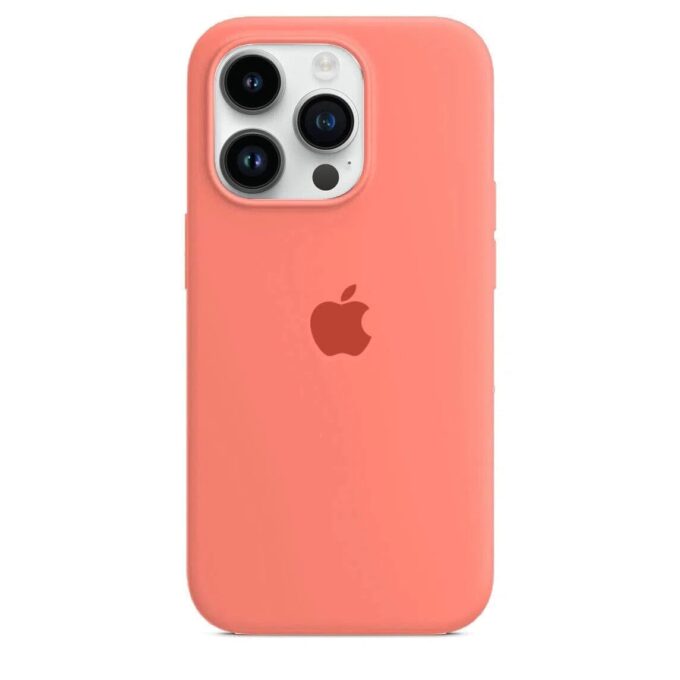 Husa Silicon pentru iPhone 12 Pro Max, Peach