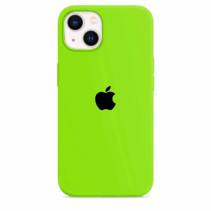 Husa Silicon pentru iPhone 13, Crazy Green
