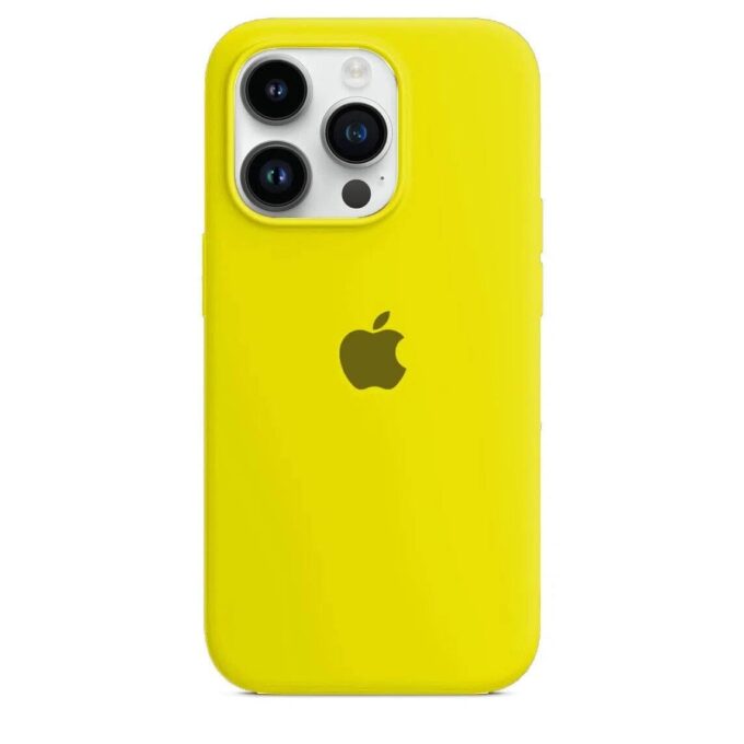 Husa Silicon pentru iPhone 13 Pro Max, Lemon
