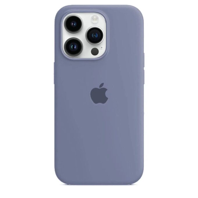 Husa Silicon pentru iPhone 14 Pro Max, Lavender Grey