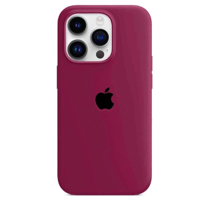 Husa Silicon pentru iPhone 16 Pro Max, Dark Rose