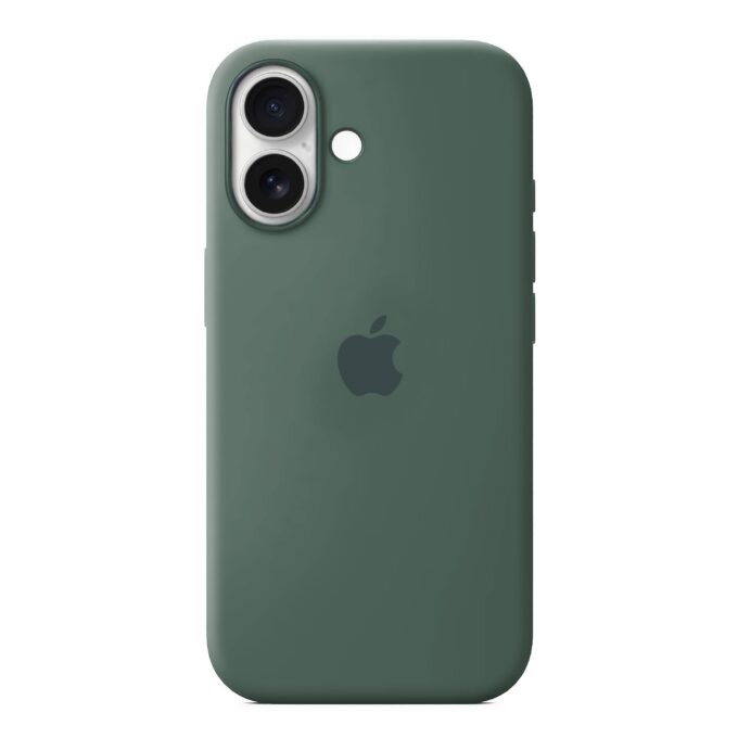 Husa Silicon pentru iPhone 17, Pine Green