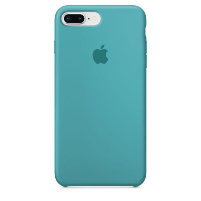 Husa Silicon pentru iPhone 8 Plus, Sea Blue