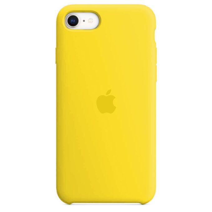 Husa Silicon pentru iPhone 8, Yellow