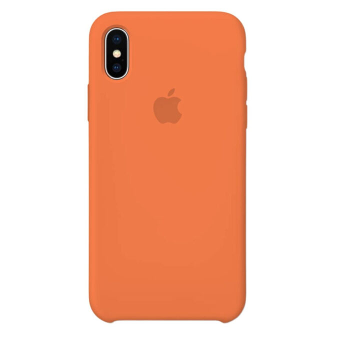 Husa Silicon pentru iPhone X, Orange