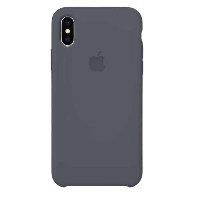 Husa Silicon pentru iPhone Xs, Cocoa Black