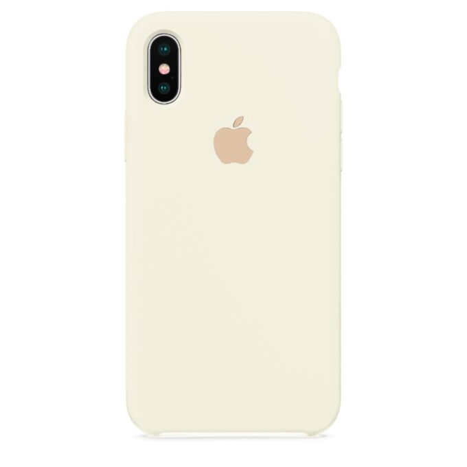 Husa Silicon pentru iPhone Xs Max, Cream