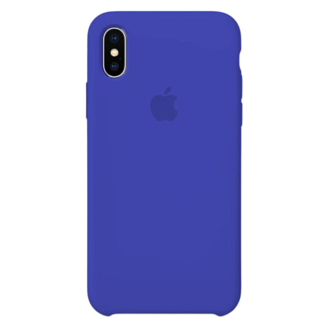 Husa Silicon pentru iPhone Xs, Flash Blue