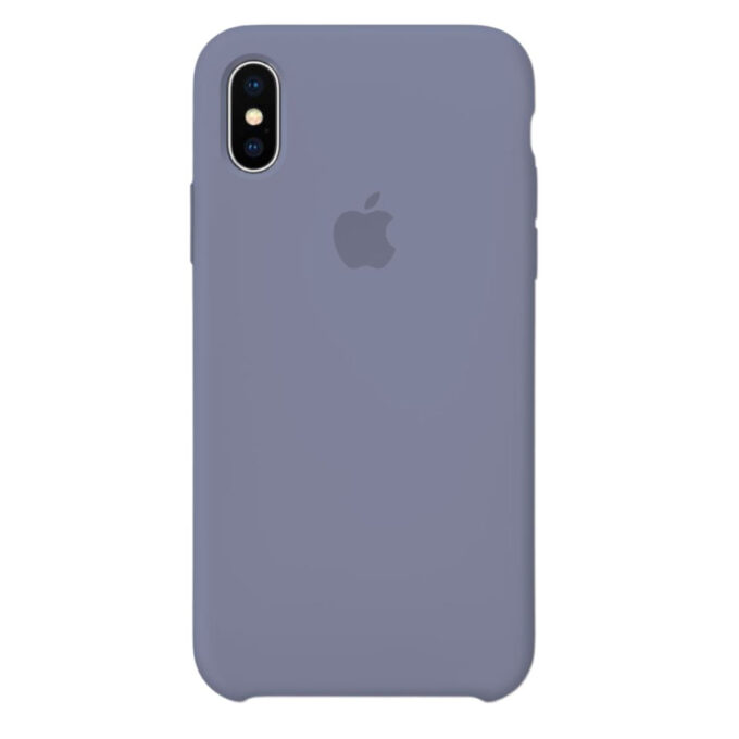 Husa Silicon pentru iPhone Xs Max, Lavender Grey