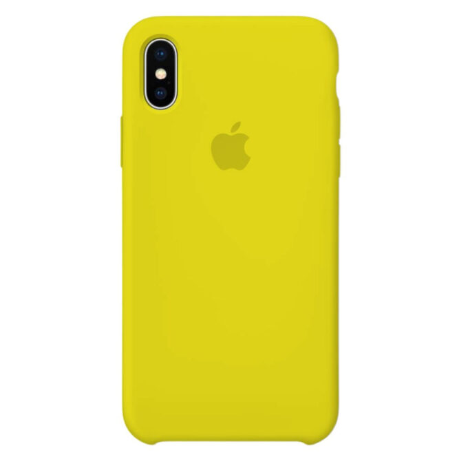 Husa Silicon pentru iPhone Xs Max, Lemon