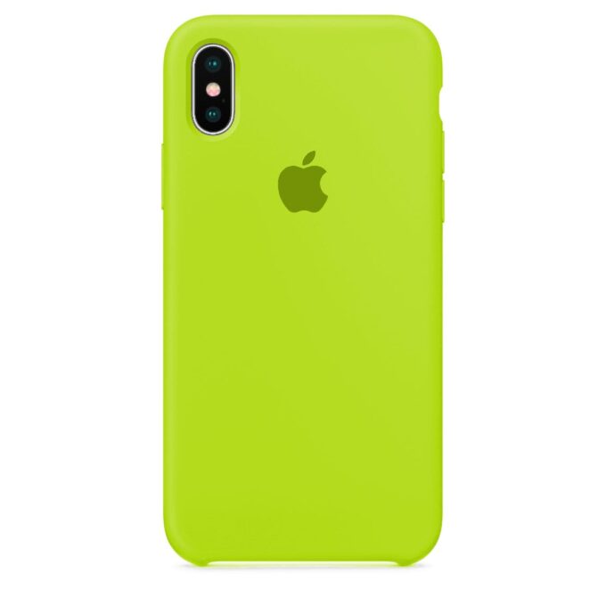Husa Silicon pentru iPhone Xs Max, Neon Sprout