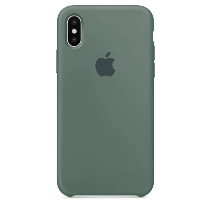 Husa Silicon pentru iPhone Xs Max, Pine Green