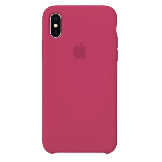 Husa Silicon pentru iPhone Xs Max, Rose Red