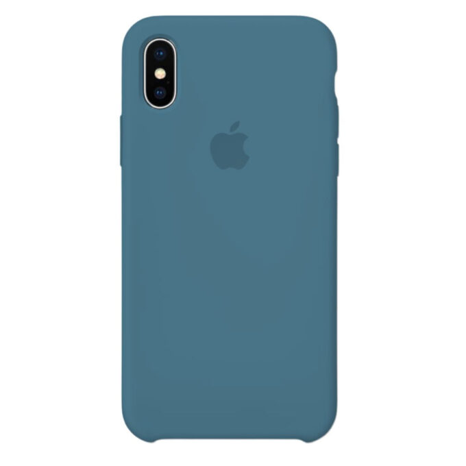 Husa Silicon pentru iPhone Xs, Pacific Green