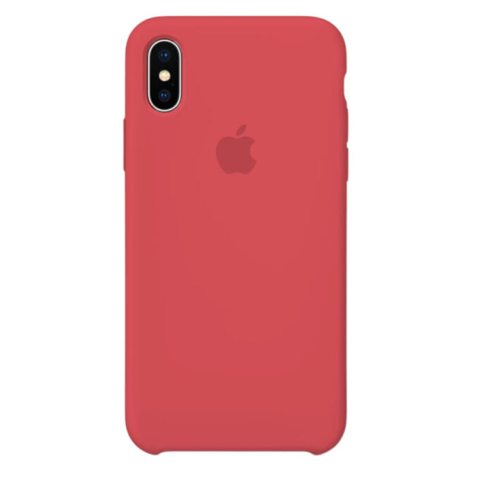 Husa Silicon pentru iPhone Xs, Red